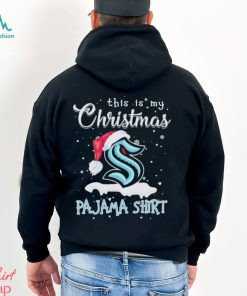Seattle Kraken Logo Santa Hat This Is My Christmas Pajama Shirt