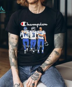 Seattle Seahawks Champion Metcalf Wilson And Lockett Signatures T Shirt