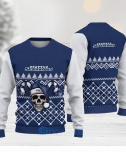 Seattle Seahawks Christmas Skull Halloween Ugly Christmas Sweaters