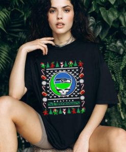 Seattle Seahawks Grateful Dead Ugly Christmas T Shirt