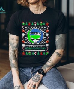 Seattle Seahawks Grateful Dead Ugly Christmas T Shirt
