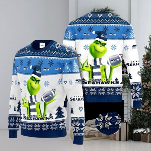 Seattle Seahawks Grinch Nfl Ugly Christmas Sweaters