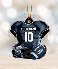 Seattle Seahawks NFL Sport Ornament Custom Name And Number