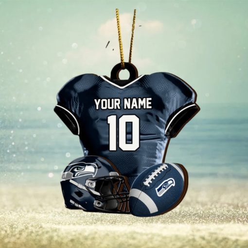 Seattle Seahawks NFL Sport Ornament Custom Name And Number