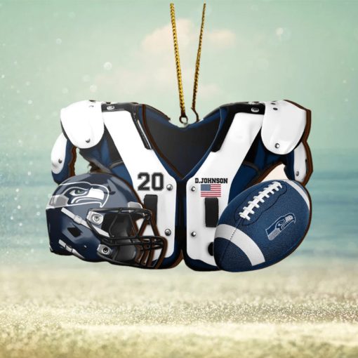 Seattle Seahawks NFL Sport Ornament Custom Your Name And Number