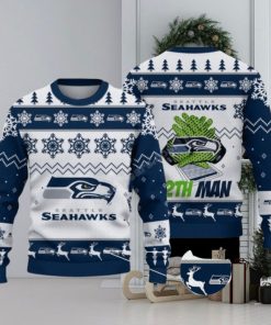 Seattle Seahawks Nfl Big Logo Ugly Christmas Sweaters