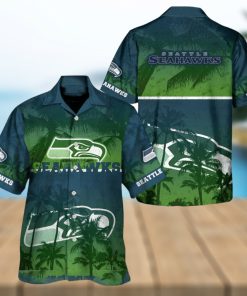 Seattle Seahawks Palm Hawaiian Shirt