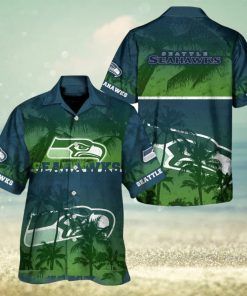 Seattle Seahawks Palm Hawaiian Shirt