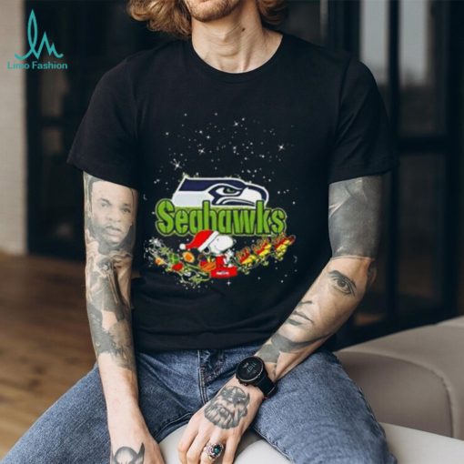 Seattle Seahawks Snoopy Christmas T Shirt
