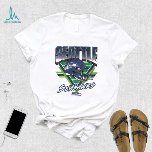 Seattle Seahawks White Triangle Vintage T Shirt