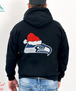 Seattle Seahawks logo Santa Hat Christmas 2023 Shirt