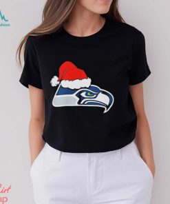 Seattle Seahawks logo Santa Hat Christmas 2023 Shirt