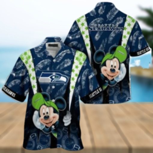 Seattle Seahawks nfl mickey mouse Hawaiian Shirt custom for fan