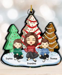 Sending You Holiday Hugs Across The Miles Family Personalized Custom Ornament