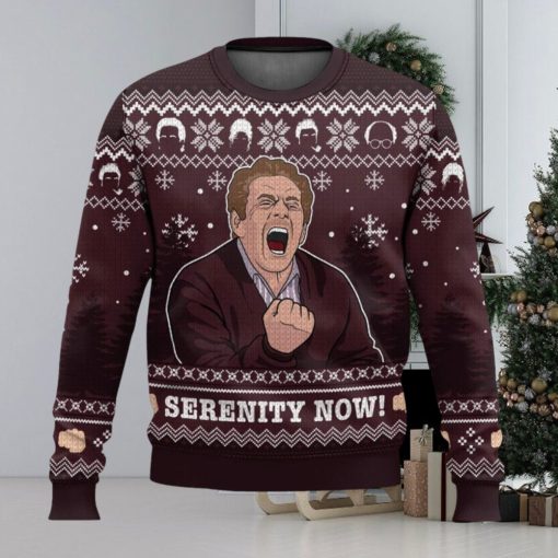 Serenity Now Seinfeld All Over Printed Ugly Christmas Sweater Trending Christmas Gift Ideas