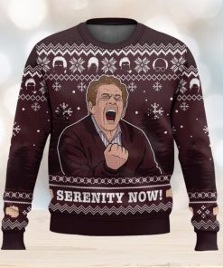 Serenity Now Seinfeld All Over Printed Ugly Christmas Sweater Trending Christmas Gift Ideas