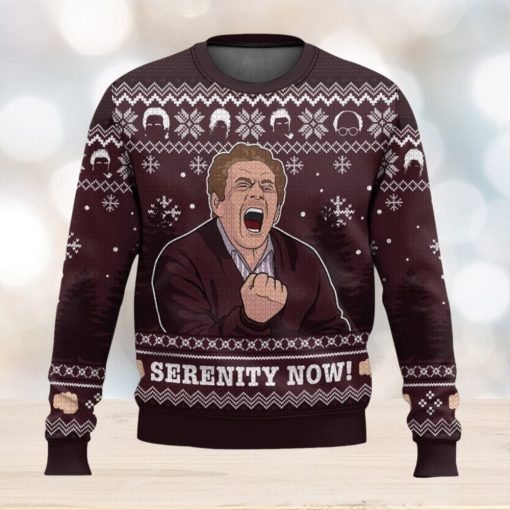 Serenity Now Seinfeld All Over Printed Ugly Christmas Sweater Trending Christmas Gift Ideas