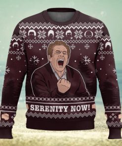 Serenity Now Seinfeld Ugly Christmas Sweater