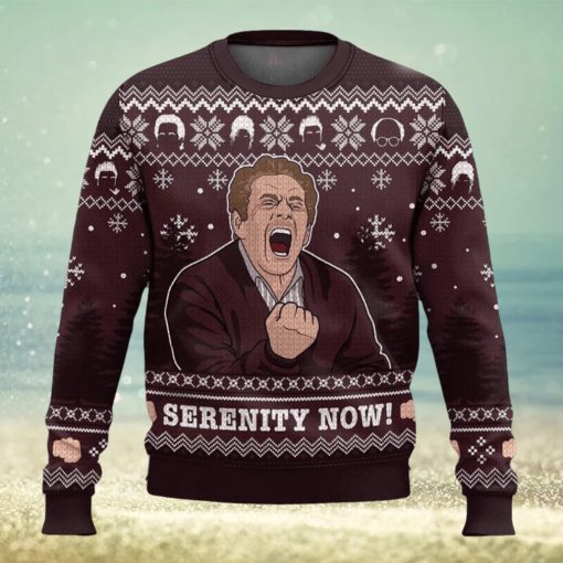 Serenity Now Seinfeld Ugly Christmas Sweater