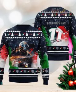 Sergio Perez 3D Christmas Sweater 2023