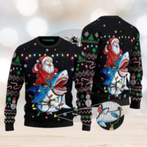 Shark Santa Ugly Christmas Sweater