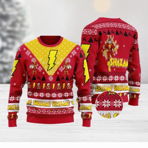 Shazam Dc Comics Knitted Sweater Gift For Christmas