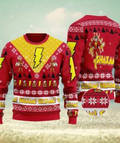 Shazam Dc Comics Knitted Sweater Gift For Christmas