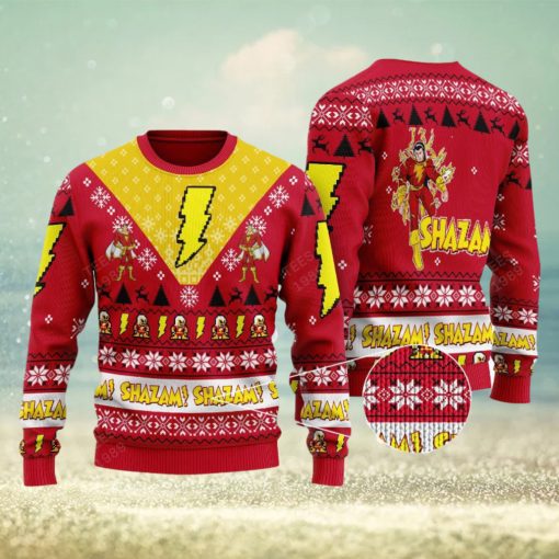 Shazam Dc Comics Knitted Sweater Gift For Christmas