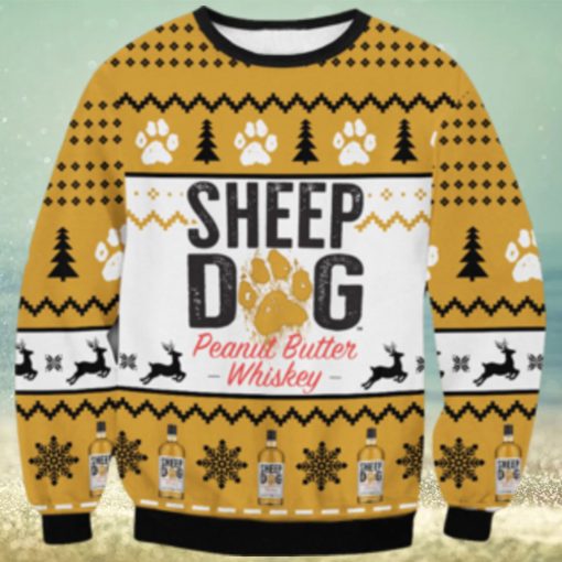 Sheep Dog Peanut Butter Whiskey Ugly Sweater