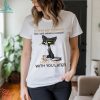 Merry Kissmyass Funny Cat Christmas Lights Shirt