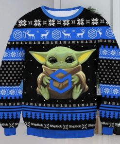 Shipbob Baby Yoda Ugly Christmas Sweater