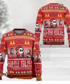 Shy Guy Mario Bros Funny Sweater, Creative Xmas Gifts for Video Gamers