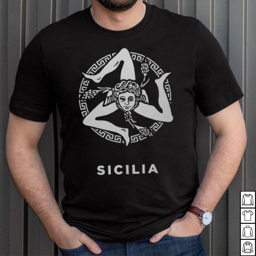 Sicily Italy Trinacria WHT Shirt Sicily Italy Trinacria WHT Shirt