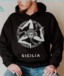 Sicily Italy Trinacria WHT Shirt