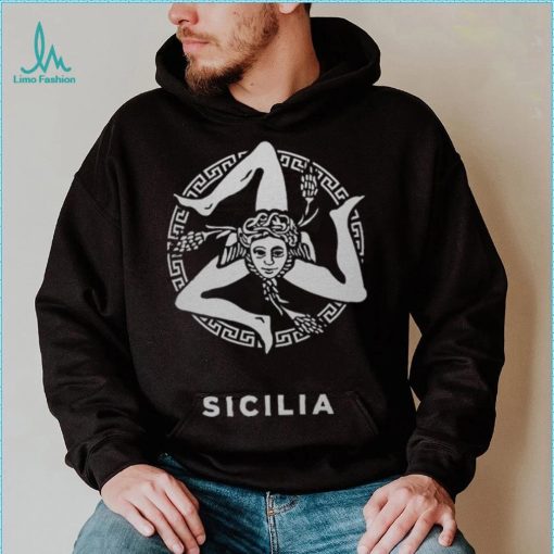 Sicily Italy Trinacria WHT Shirt