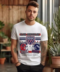 Silver anniversary Super Bowl XXV Buffalo Bills vs New York Giants shirt