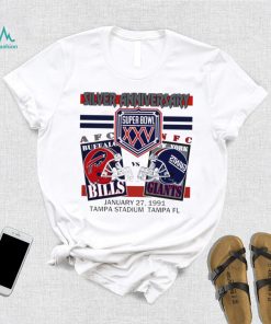 Silver anniversary Super Bowl XXV Buffalo Bills vs New York Giants shirt
