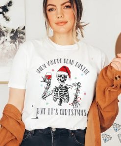 Skeleton Wine Lover Christmas Shirt