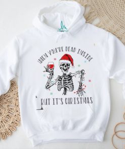 Skeleton Wine Lover Christmas Shirt