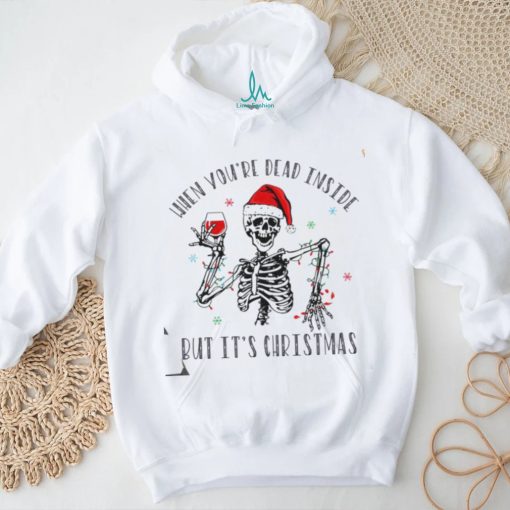 Skeleton Wine Lover Christmas Shirt