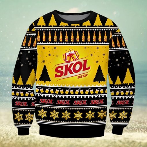 Skol Beer Ugly Christmas Sweater, Gift for Christmas Holiday