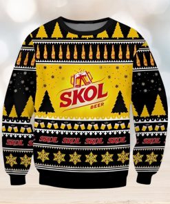 Skol Beer Ugly Christmas Sweater, Gift for Christmas Holiday