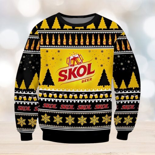 Skol Beer Ugly Christmas Sweater, Gift for Christmas Holiday