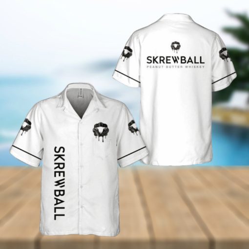 Skrewball Peanut Butter Whiskey Hawaiian Shirt