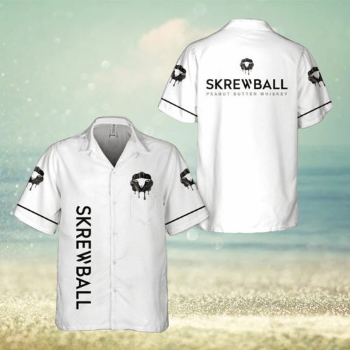 Skrewball Peanut Butter Whiskey Hawaiian Shirt