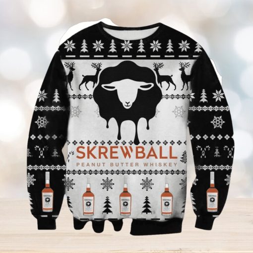 Skrewball Ugly Christmas Sweater, Gift for Christmas Holiday