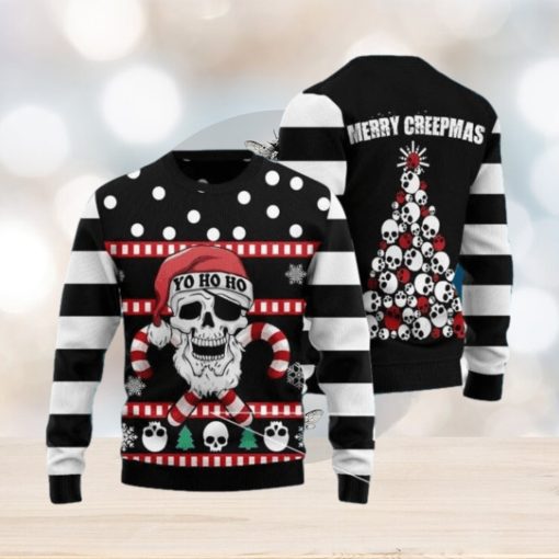 Skull Merry Creepmas Ugly Christmas Sweater