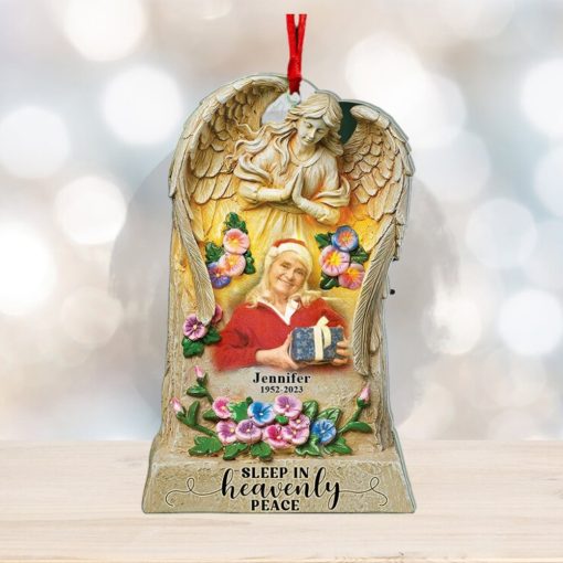 Sleep In Heavenly Peace  Personalized Acrylic Ornament  Christmas Gift Memorial Ornament