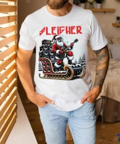 Sleigher hail Santa heavy metal Christmas rock shirt