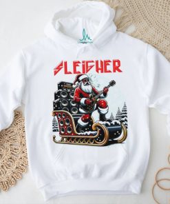 Sleigher hail Santa heavy metal Christmas rock shirt